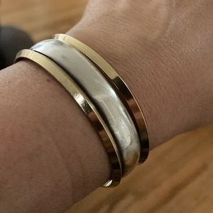Retro Sterling & Gold Filled Cuff